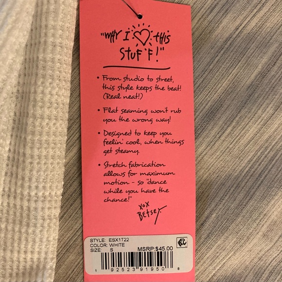 Betsey Johnson performance tank top with lightning bolt - size x-small - Picture 7 of 8